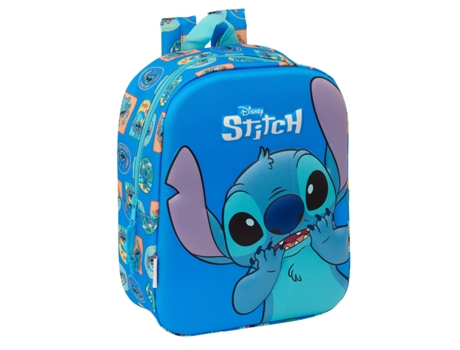 Mochila Escolar LILO & STITCH Azul 22 x 27 x 10 cm 3D