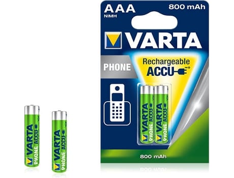 Blister 2x Pilhas Recarregáveis AA 1600mAh - VARTA