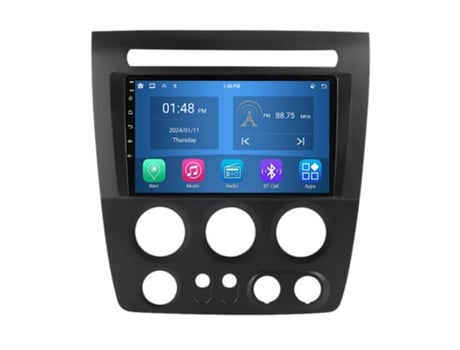 Autorrádio 4Gb Ram64Gb Rom Carplay ROVERONE para Hummer H3 1 2005-2010 Android Carro Rádio Bluetooth Gps Navegação