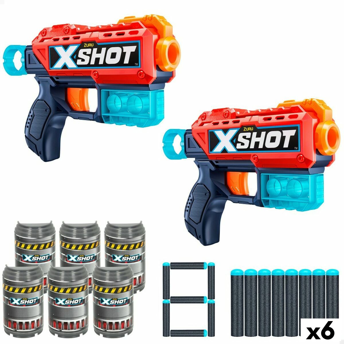 Lança Dardos Nerf X C/ 6 Dardos Arminha De Brinquedo Menino