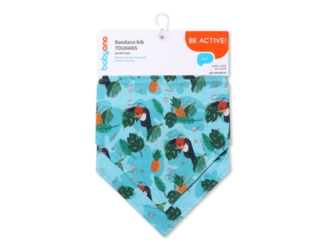 Babyono Set Of 2 Tukan Bandana Bib Colorido