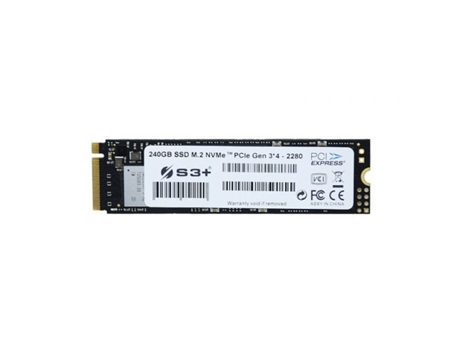 S3+ - Disco Interno SSD S3+ M.2 240GB NVMe PCIe