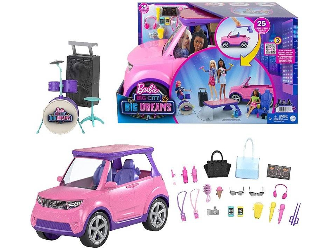 Barbie Carro Musical Big City Big Dreams - Autobrinca Online