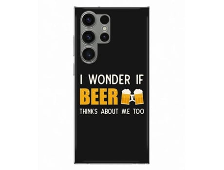 Capa Beer para Samsung Galaxy S24 Ultra THE CASES MARKET Silicone Preto