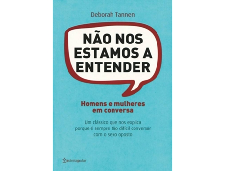 Livro Não Nos Estamos A Entender de Deborah Tannen