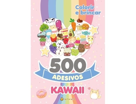 Livro 500 Adesivos Kawaii de Mariana (Português)