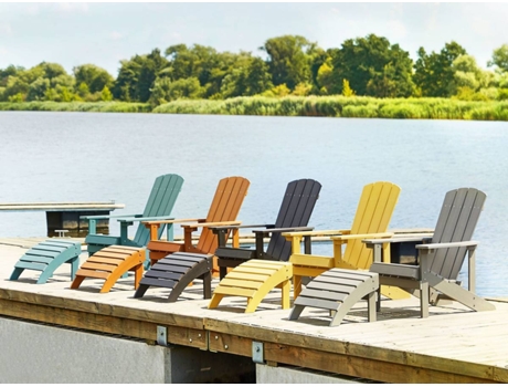 beliani adirondack chair