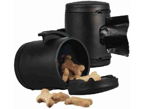 Comedouro Portátil para Cães e Gatos  (Preto)