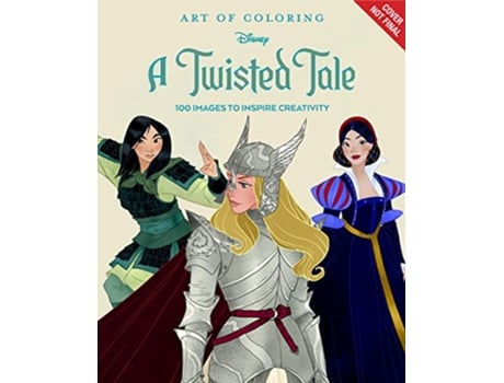 Livro Art Of Coloring A Twisted Tale de Disney Books (Inglês)