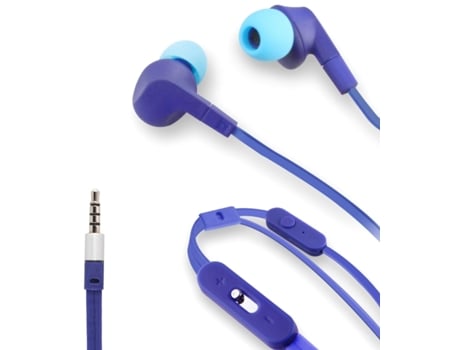 Auriculares  Micro (Controlo de Volume - Roxo)