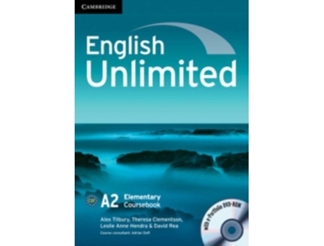 Livro English Unlimited Elementary Coursebook with e-Portfolio