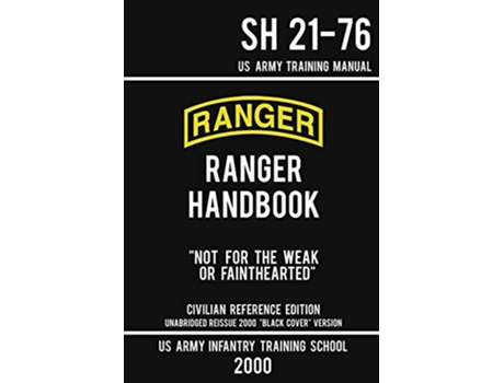 Livro US Army Ranger Handbook SH 2176 Black Cover Version de Us Army Infantry Training School (Inglês)