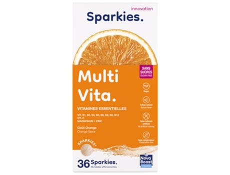 Sparkies Multi Vita 36 Microesferas Efervescentes NOVA BOOST