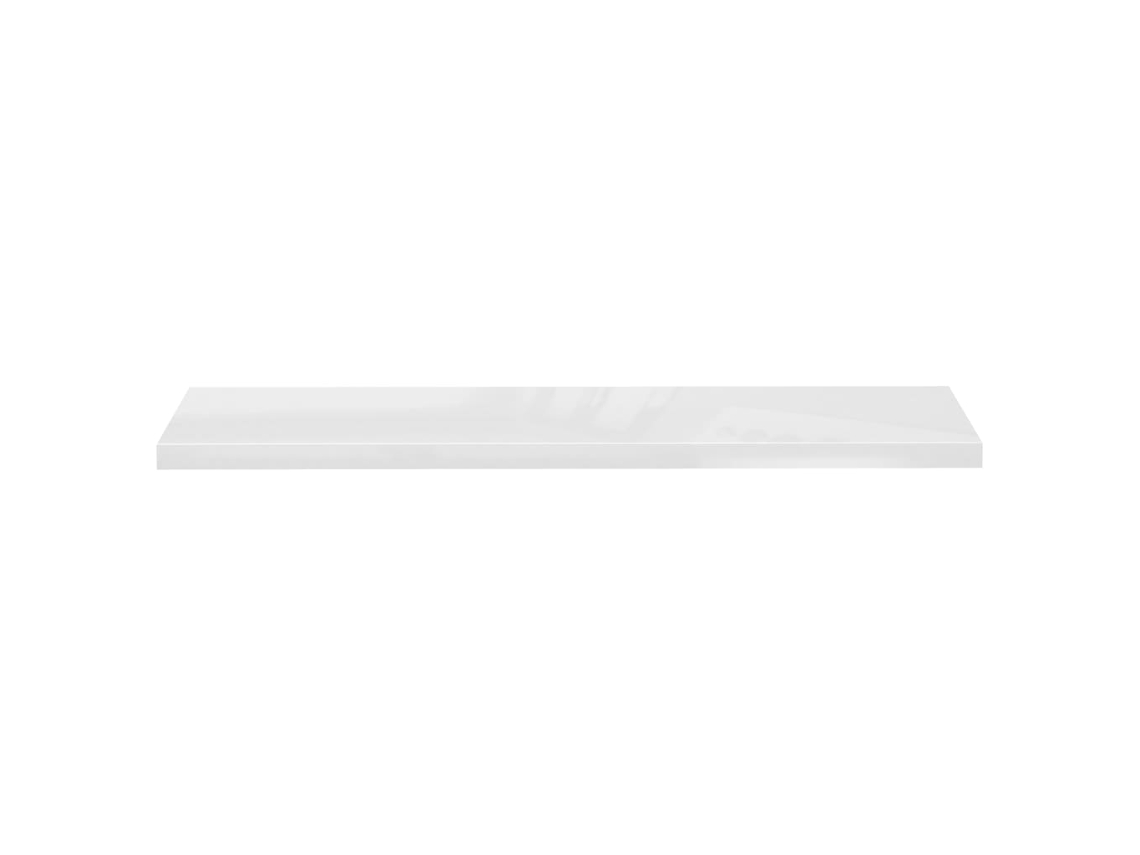 vidaXL Prateleiras de parede suspensas 2 pcs 120x23,5x3,8cm MDF branco