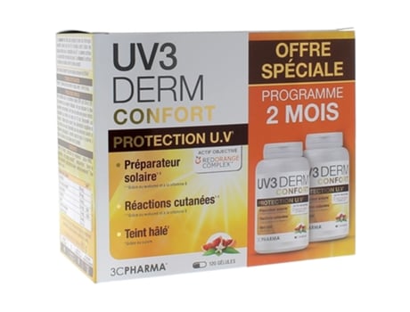 Uv3 Derm Conforto 120 Cápsulas 3C PHARMA