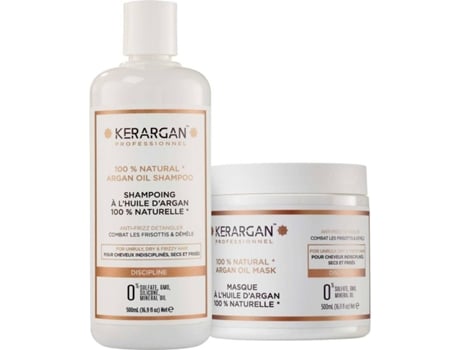 Óleo de Argão Disciplina Duo Champô & Máscara KERARGAN (2x500 ml)