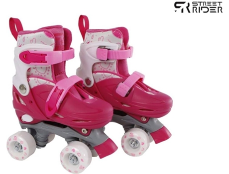 Patins ajustáveis 27-30 rosa