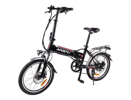 Bicicleta Elétrica MYATU Myt-20 250W 36V 10.4Ah 25Km/H 30-33Km Shimano de 7 Marchas Freios a Disco Duplos Design de Dobragem Rápida