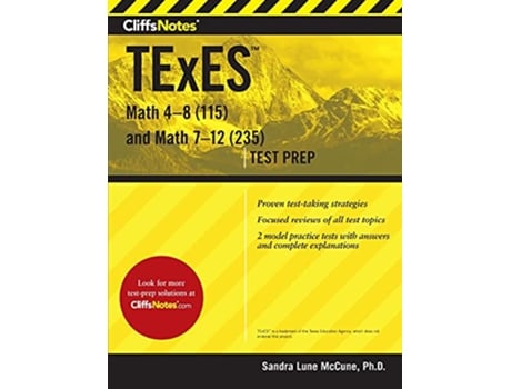 Livro CliffsNotes TExES Math 48 and Math 712 de Sandra Luna Mccune Phd (Inglês)