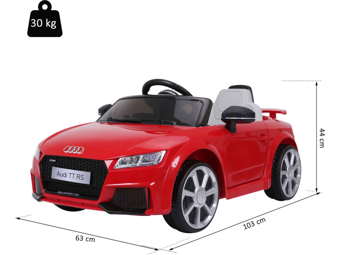 Homcom - Carro elétrico infantil Audi TT, CARROS UM LUGAR