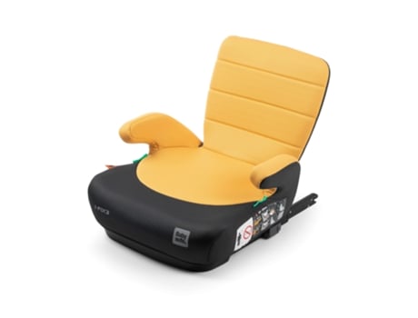 Assento Elevatório BABYAUTO Doka I-Fix 125-150 Cm Preto Mostarda