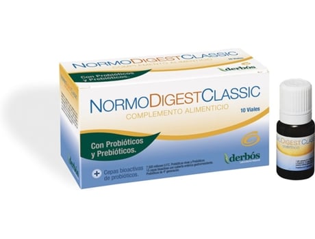 Suplemento Alimentar DERBOS Normodigest Simbiotico 10 Viales (100 g)