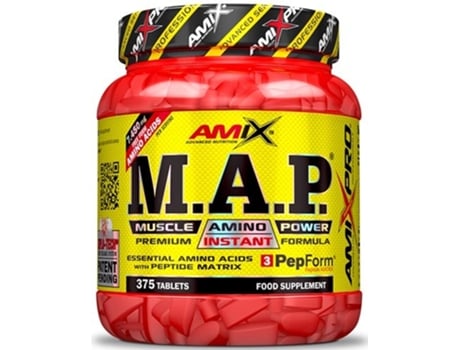 Suplemento Alimentar AMIX PRO MAP Muscle Amino Power 375-Aminoácidos Esenciales Sin Grasa Ni Azúcar (80 kg)