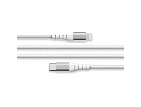 FORCE POWER Cabo Usb C/Lightning Reforçado 3M 3A Branco