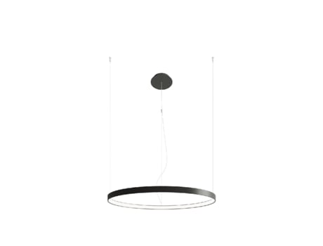 Candeeiro de Teto Led SOLLUX (Aço Rio -  78 cm Preto -  4000K)