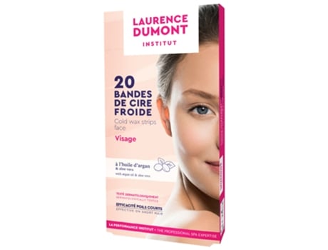 Tiras de cera facial fria 20 tiras LAURENCE DUMONT INSTITUT