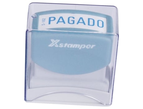 Carimbo Automático Pago Pré-Tintado Felixmania 13X42Mm