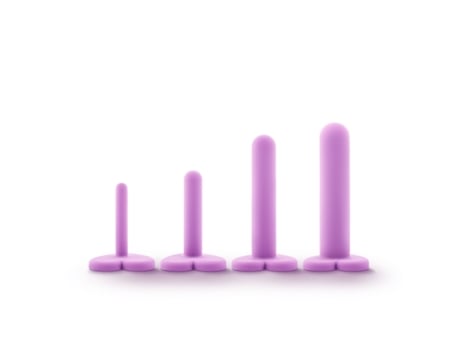 Kit Dilatador Vaginal De Silicone Violeta Wellness WELLNESS