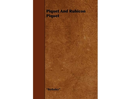 Livro Piquet And Rubicon Piquet de Berkeley (Inglês)