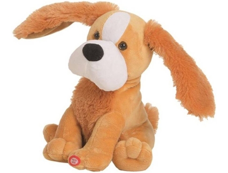 Peluche  Cão com Movimento de Orelhas e Música (25 cm)