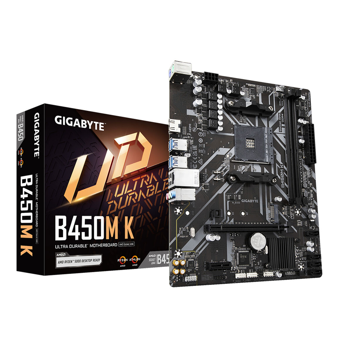 Gigabyte B450M K AMD AM4 DDR4 Micro-ATX Motherboard 4719331849801