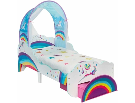 Cama infantil  gaveta unicórnio 142x77x128 cm