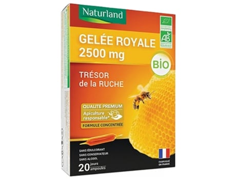 Naturlandia Geléia Real 2500 Mg Orgânica 20 Frascos NATURLAND