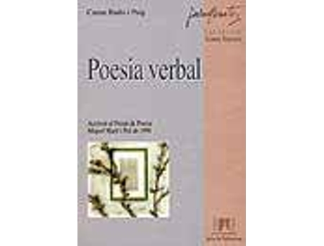 Livro Poesia verbal de Carme Badia I Puig (Catalão)