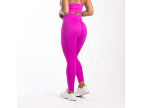 Leggins de Mulher FRAN.KLYN Power Rosa para Fitness (Tamanho:S)