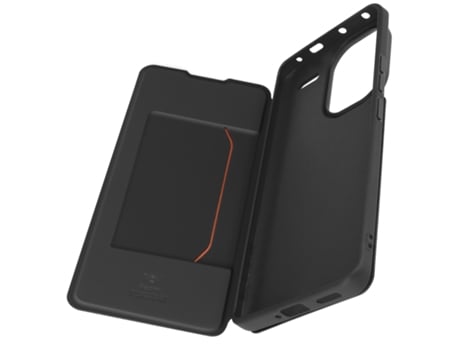 Capa com Cordão Aba Pulso para Xiaomi Xiaomi Redmi Note 13 Pro Plus MADE FOR XIAOMI Pele com Porta-Cartões Preto