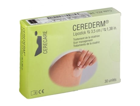 Cerederm Lipostick Tratamento para Cicatrizes Ø 3,5 Cm 30 Unidades CERECARE