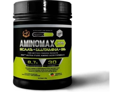 Aminomax X9 100% Aminoácidos Branqueados Puros BCAA'S com Glutamina e Vitamina B6