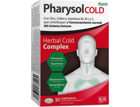 Suplemento Alimentar PHARYSOL Cold (30 Comprimidos)