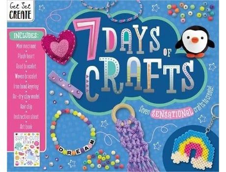 Livro 7 Days of Crafts de Make Believe Ideas (Inglês - Capa Dura)