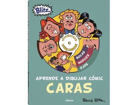 Livro Aprende A Dibujar Comic Caras de Bruce Blitz (Espanhol)