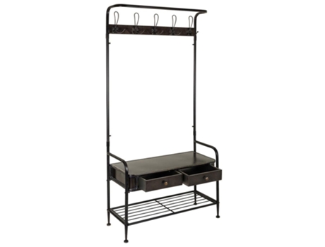 Consola WANDERLUST DECO (Metal - Preto - 84 x 38 x 181 cm)