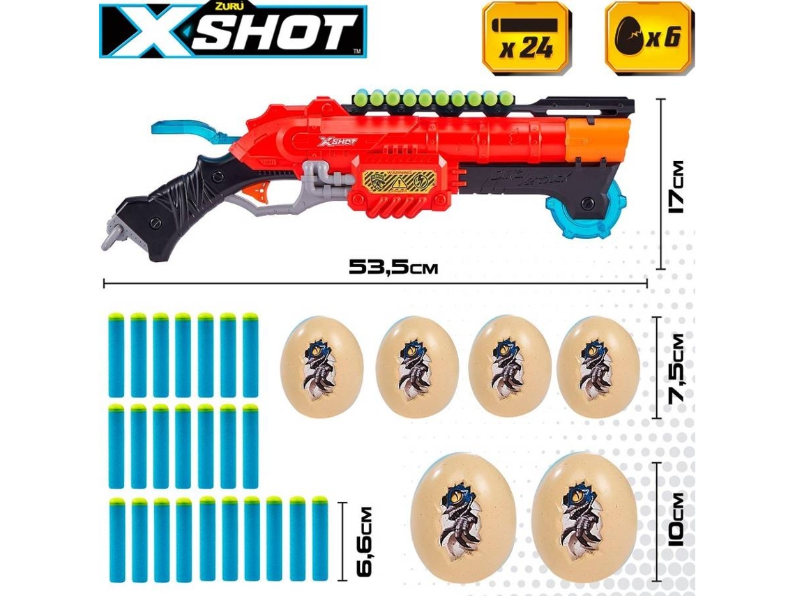 Lança Dardos Nerf X C/ 6 Dardos Arminha De Brinquedo Menino