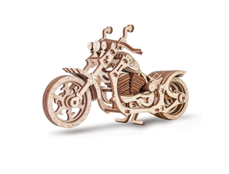 Modelo 3D de Madeira Moto Cruiser 22 Cm ECO WOOD ART