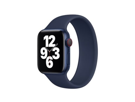 Bracelete GIFT4ME Silicone Solo para Apple Watch Se 2022 44mm para pulso 150-164mm Azul