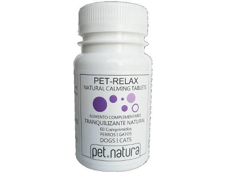 Complemento Alimentar para Cães  Pet-Relax Tranquilizante (60 Cápsulas)